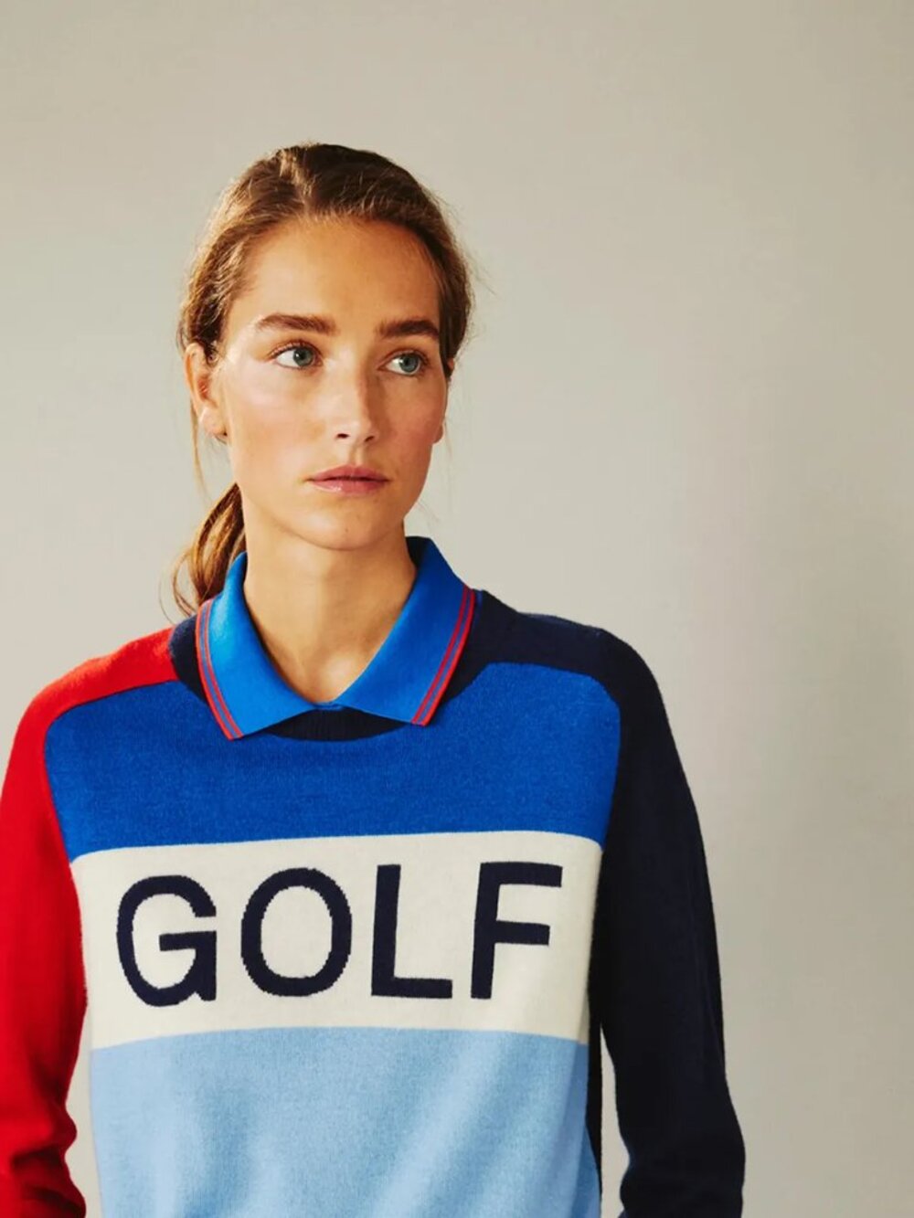 Tory Burch Sport 100% Cashmere GOLF Sweater, Medium